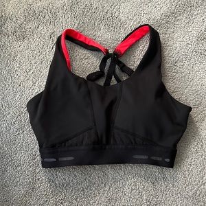 Black and Red Sports Bra
